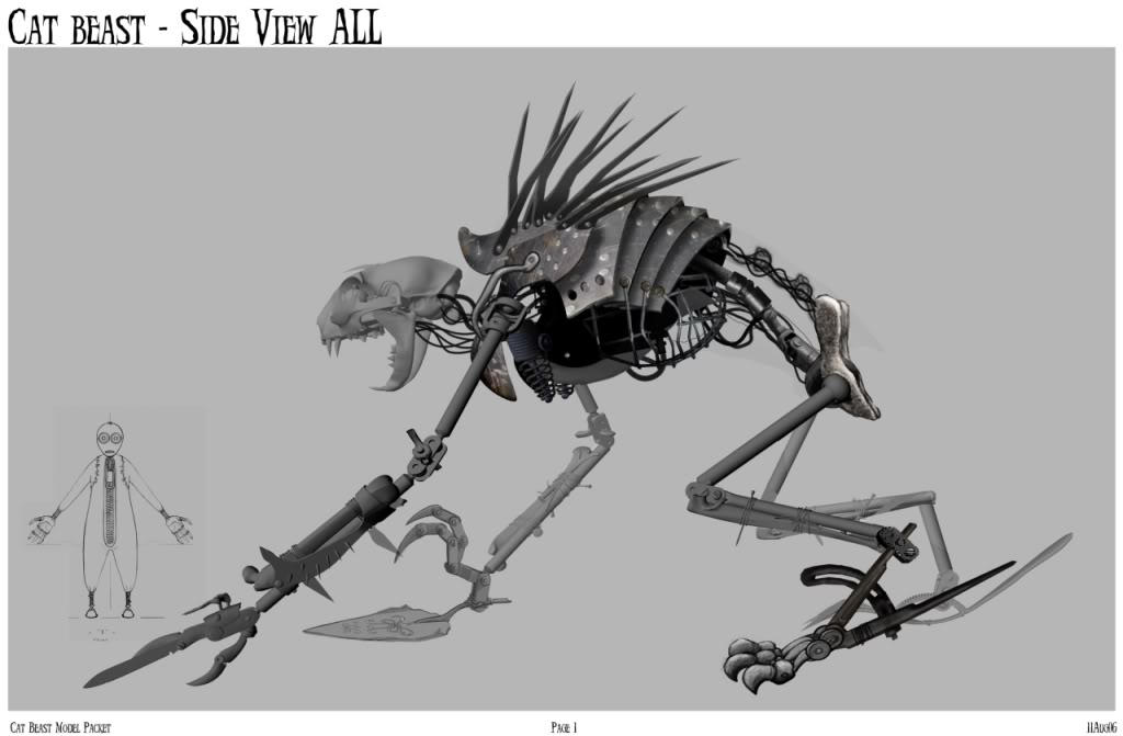 Cat Beast Full Side View