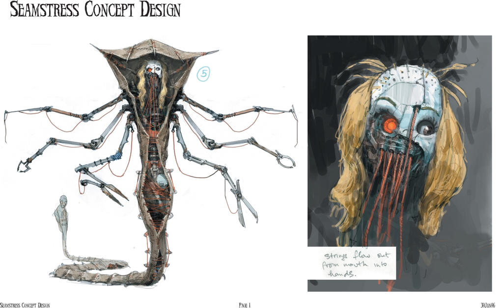 Seamstress Face Detail Concept