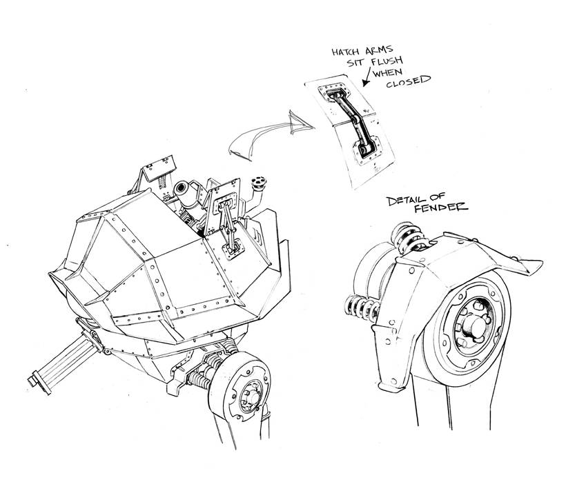 Walker Hatch and Fender Details
