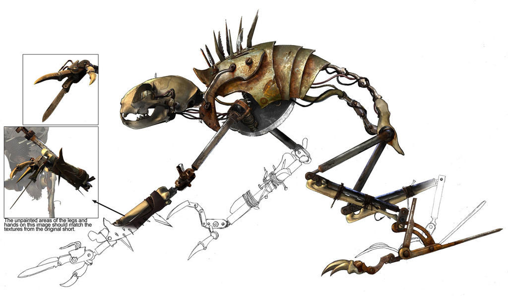 Cat Beast Full Body Side View